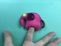 Finger puppets.  Elephants