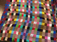 Multicolor checked Infinity Rayon Scarf