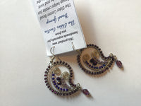 Spiral Earrings purple